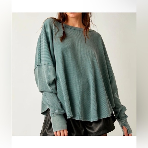 NWOT Free People We The Free Microphone Drop Therma - Picture 5 of 6